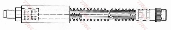 PHB422 TRW Шланг гальмівний задній