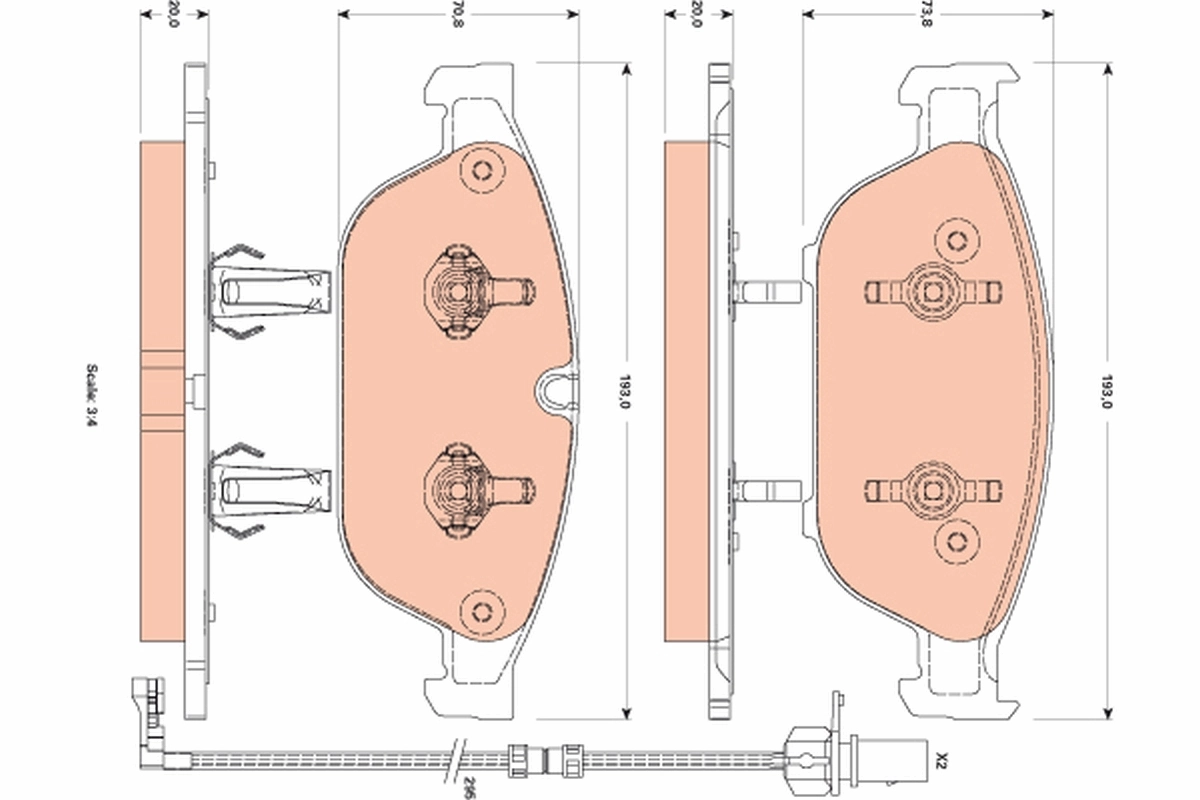 Передні тормозні колодки NXE1549 Power Stop