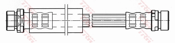 PHA498 TRW Шланг гальмівний задній
