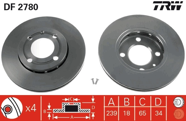 Диск переднього гальма Metelli 230372 ціна, від 24.78 USD