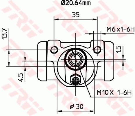 Циліндр гальмівний колісний/робочий, задній Case C425 ціна, від 7.87 USD