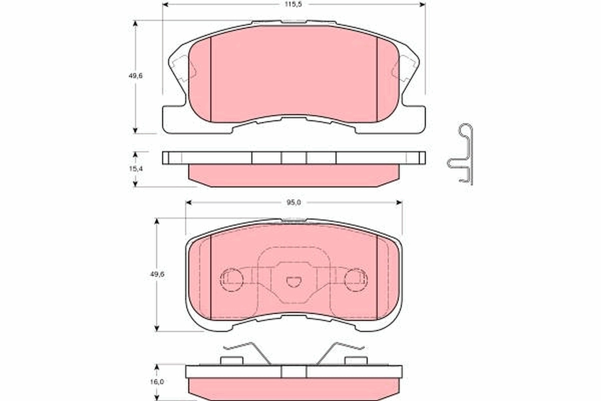 Передні тормозні колодки PRP0793 Protechnic