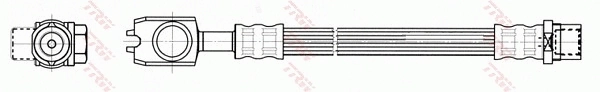 PHD557 TRW Шланг гальмівний задній