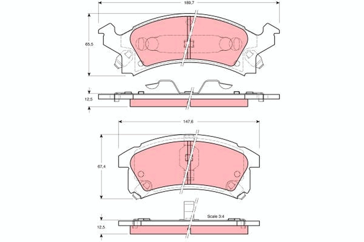 12370005 Ford Передні гальмівні колодки
