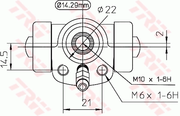 BWA108 TRW Циліндр гальмівний колісний/робітник, задній
