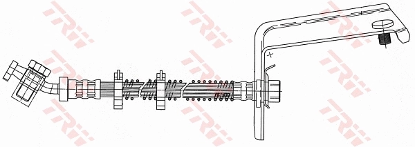 Шланг гальмівний задній, лівий Britpart SHB101170 ціна, від 25.28 USD