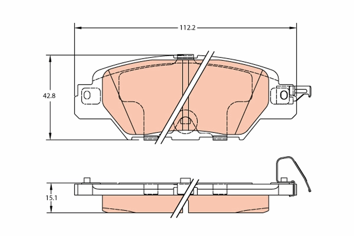 Задні дискові колодки Mazda KBY62648Z