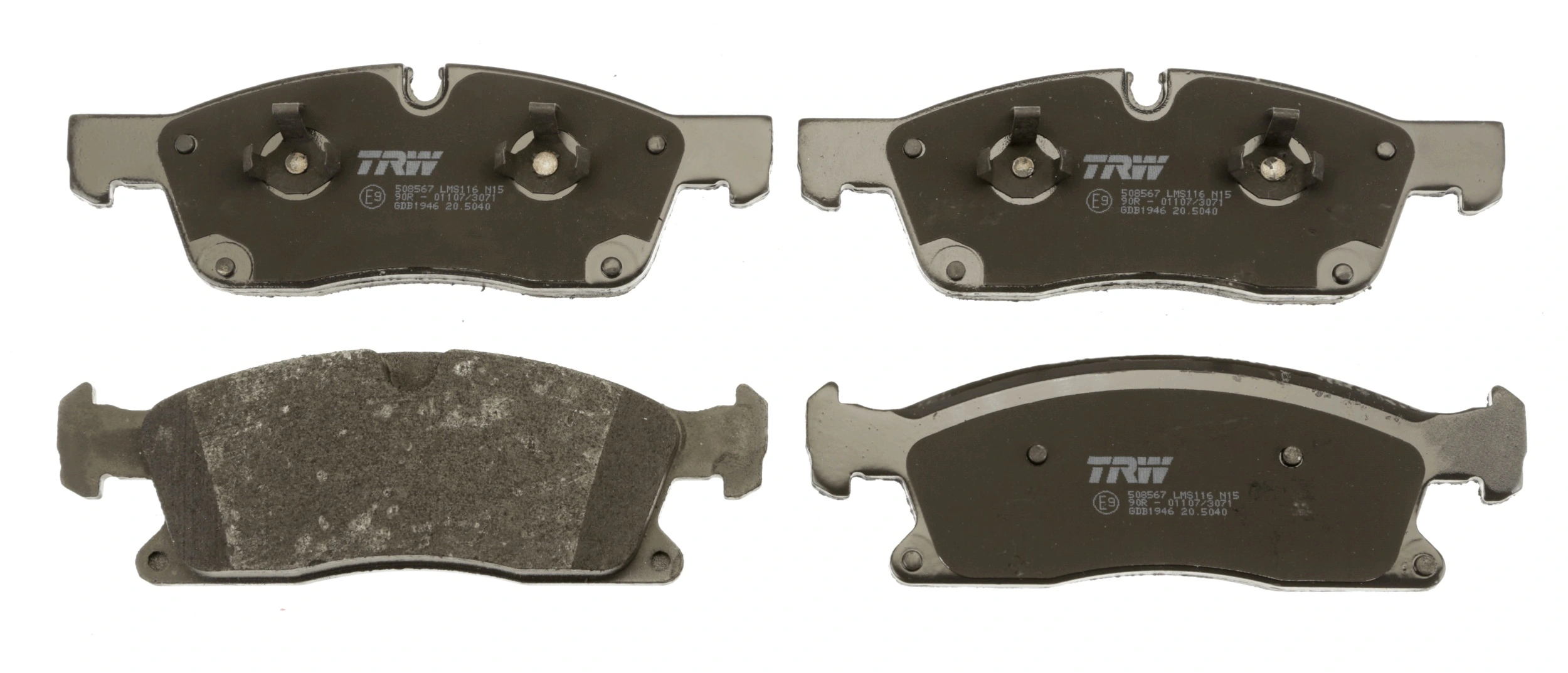 GDB1946 TRW Передні гальмівні колодки