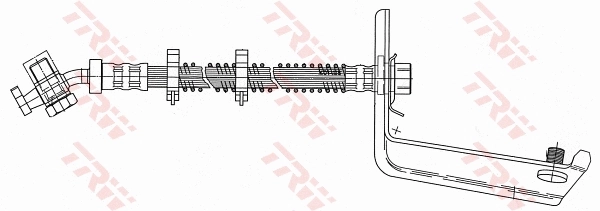 Шланг гальмівний задній, правий Britpart SHB101200 ціна, від 27.71 USD