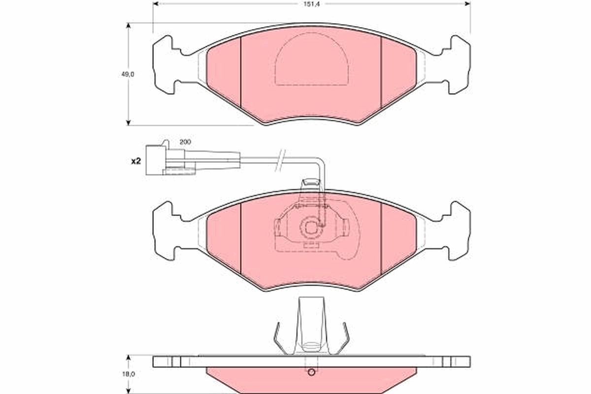 Передні тормозні колодки 71770960 Fiat/Alfa/Lancia