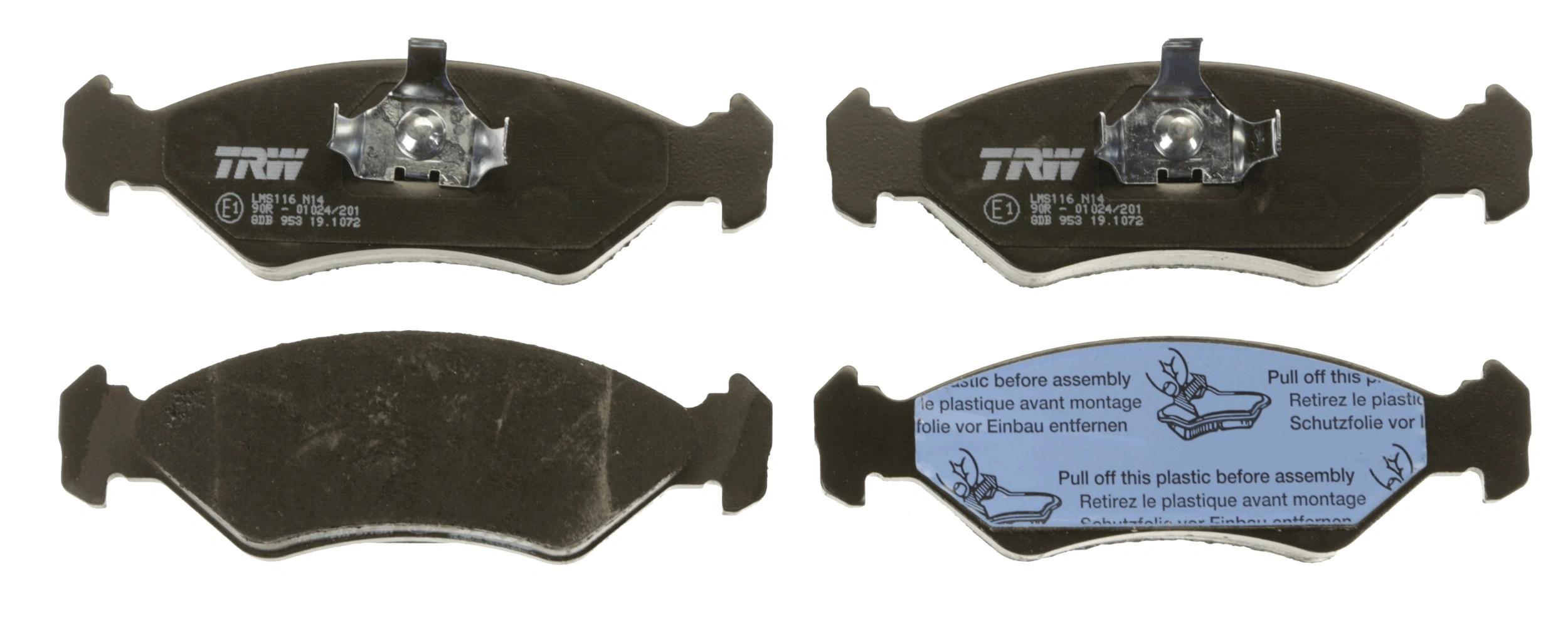 Гальмівні колодки Ford Ka хетчбек (RBT) (1996 - 2008) ціна, від 14.02 USD