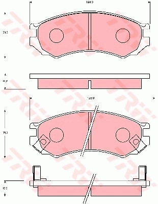 MP252J Mintye Передні гальмівні колодки