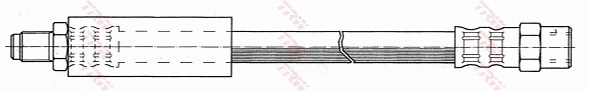 Гнучка гальмівна трубка задня Ford 89FB2282AB