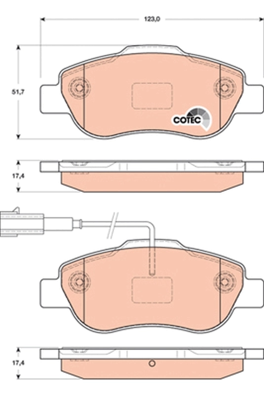 Тормозні колодки Fiat 500 