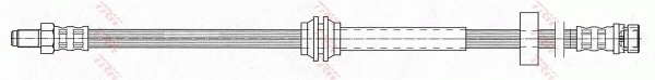 F0429 Ties Шланг гальмівний задній