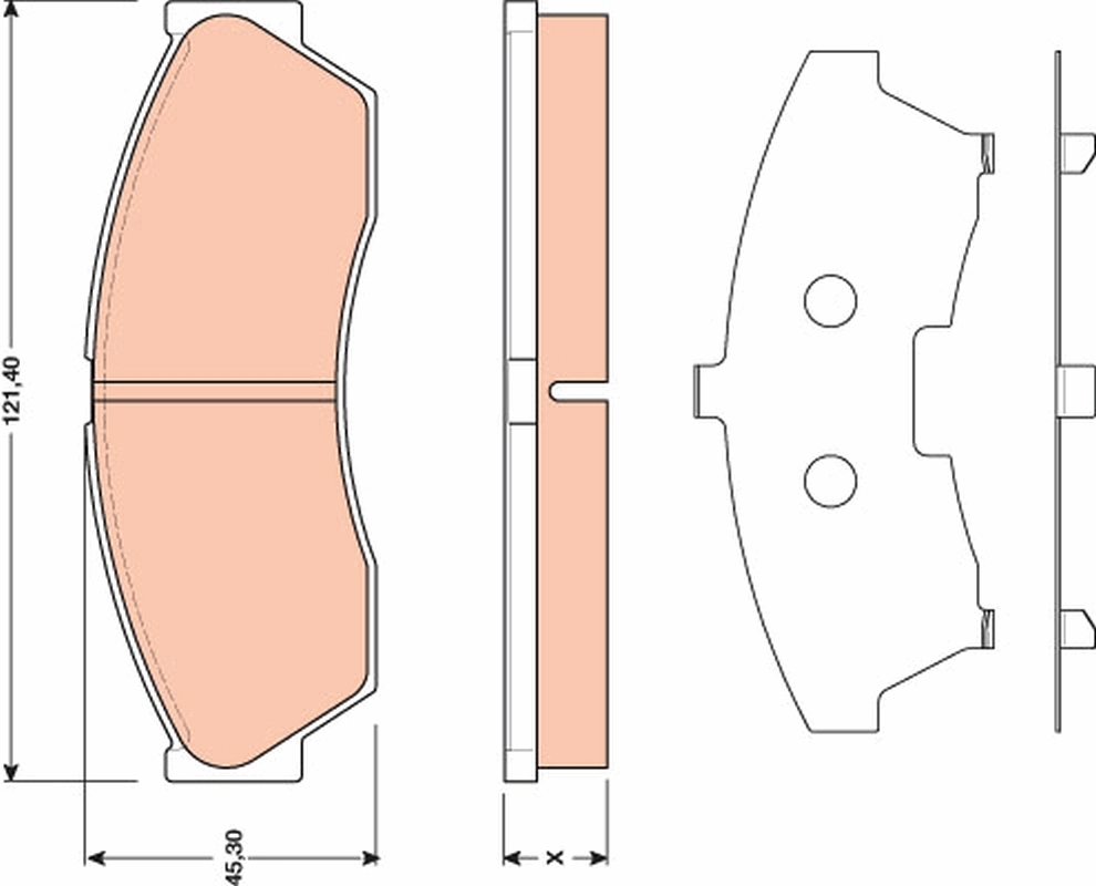 277942100134 Rover Передні гальмівні колодки