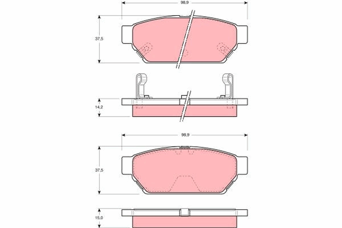 Купити QE0404E Q-top Задні колодки