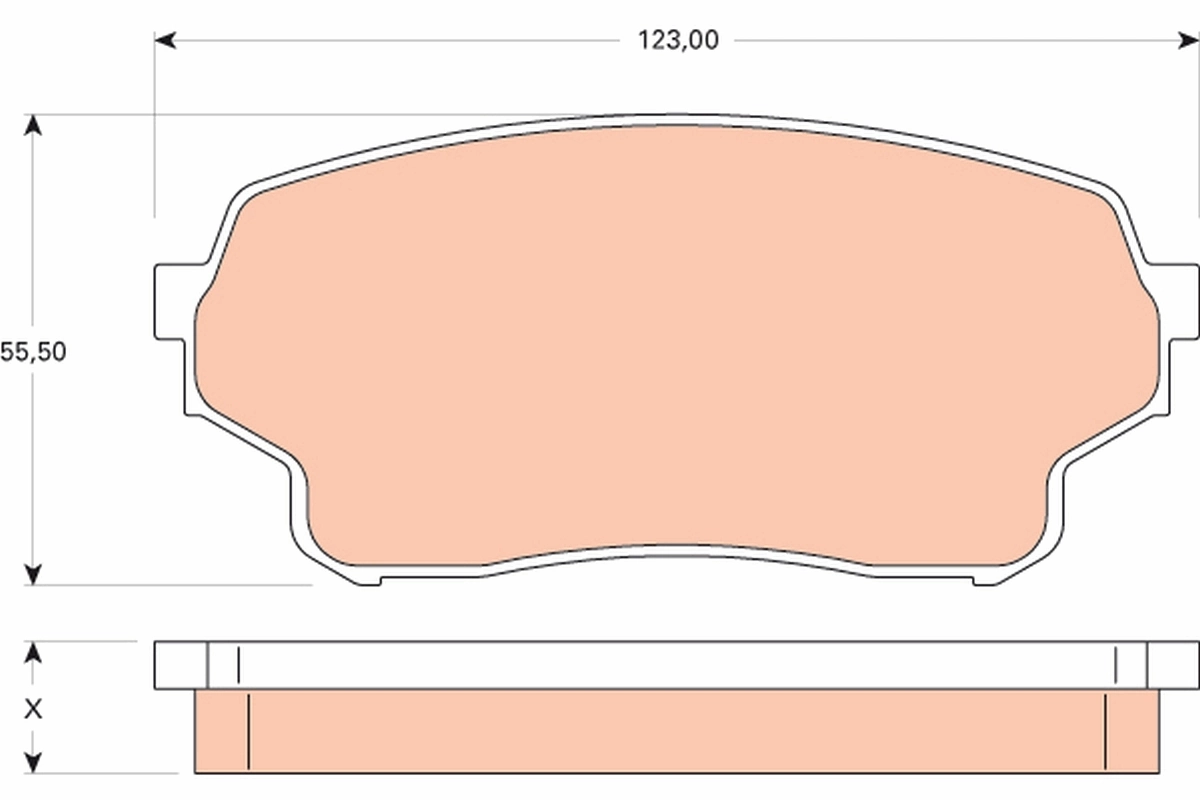 Купити QF0123S Q-top Колодки гальмівні передні, дискові