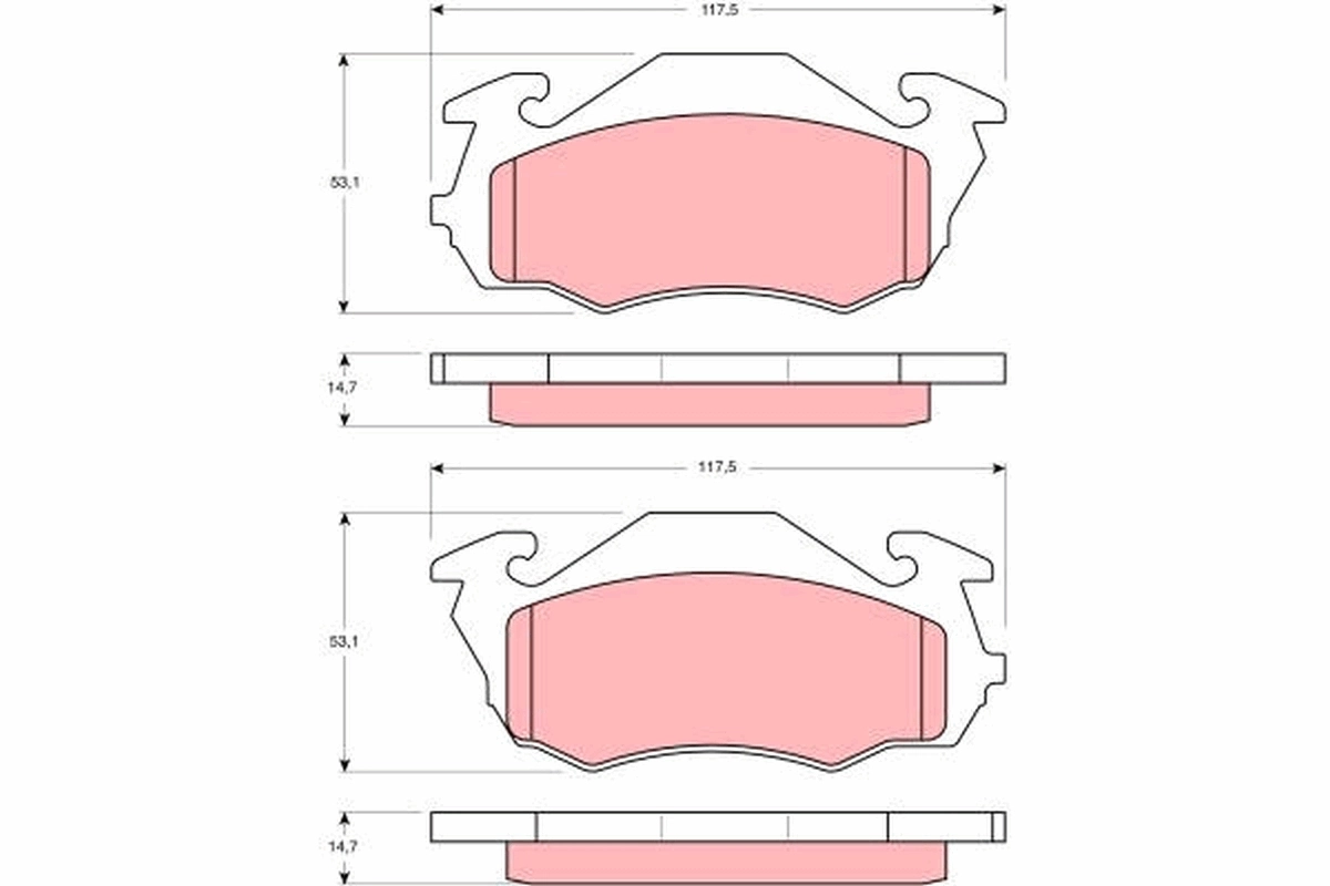 26290TA070 Subaru Передні гальмівні колодки
