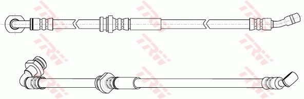 Шланг гальмівний передній, лівий K&K FT0529 ціна, від 14.62 USD