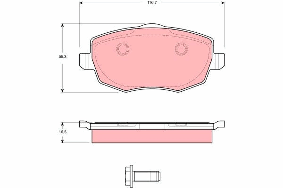 71772536 Fiat/Alfa/Lancia Передні гальмівні колодки
