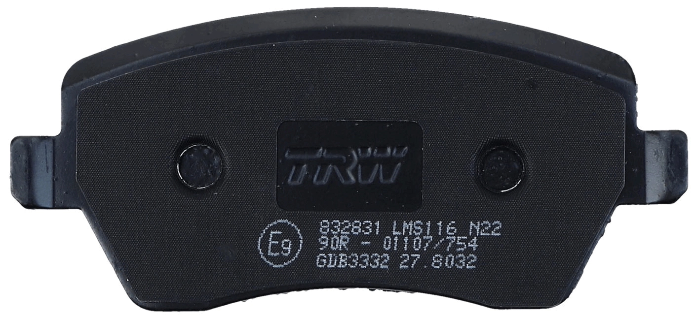 Передні тормозні колодки GDB3332 TRW
