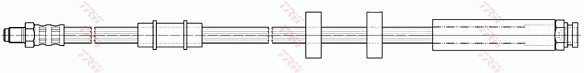 PHB488 TRW Гнучка гальмівна трубка передня