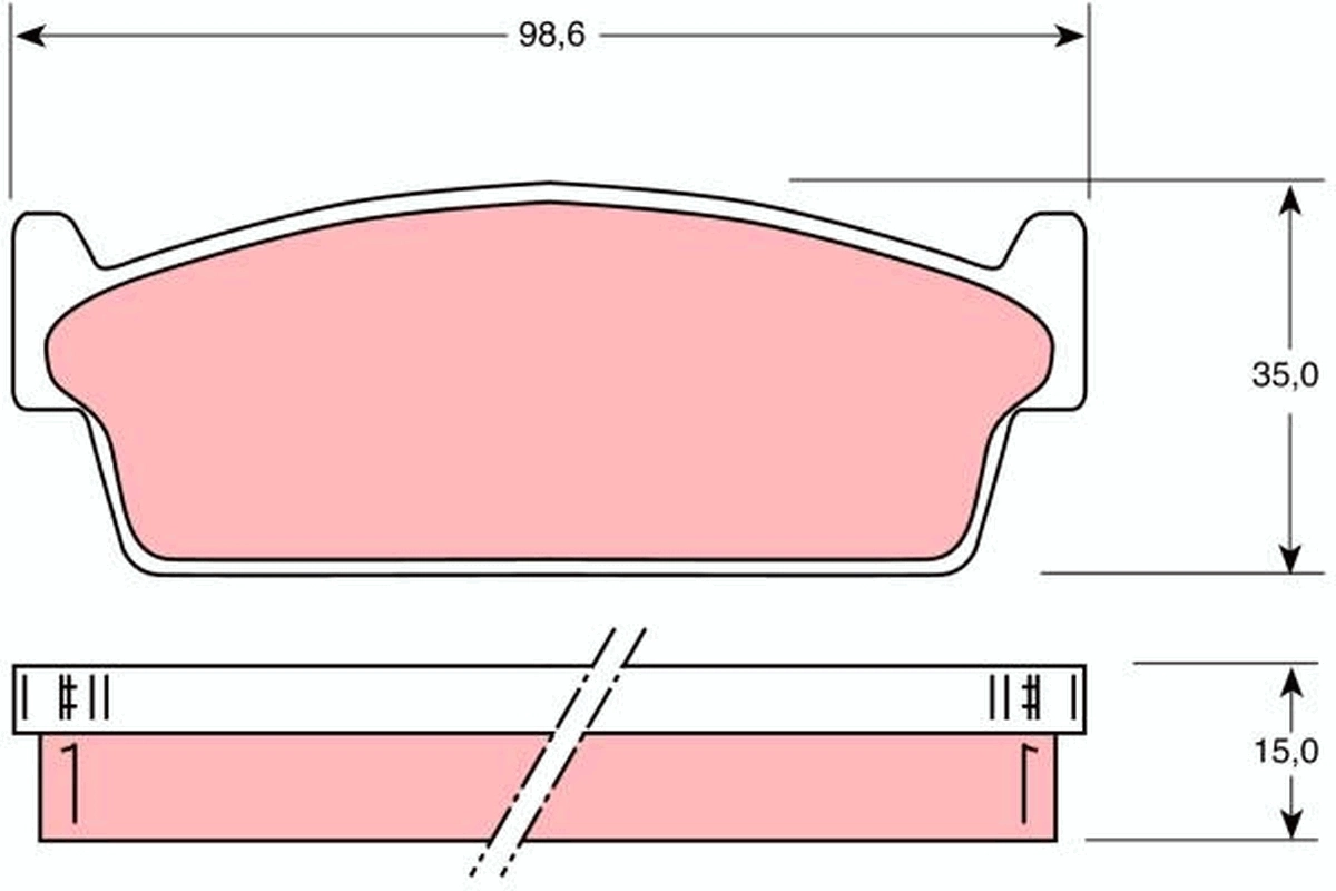 Задні гальмівні колодки Mintye MP149J ціна, від 15.25 USD