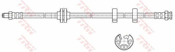 Шланг гальмівний передній K&K FT8402