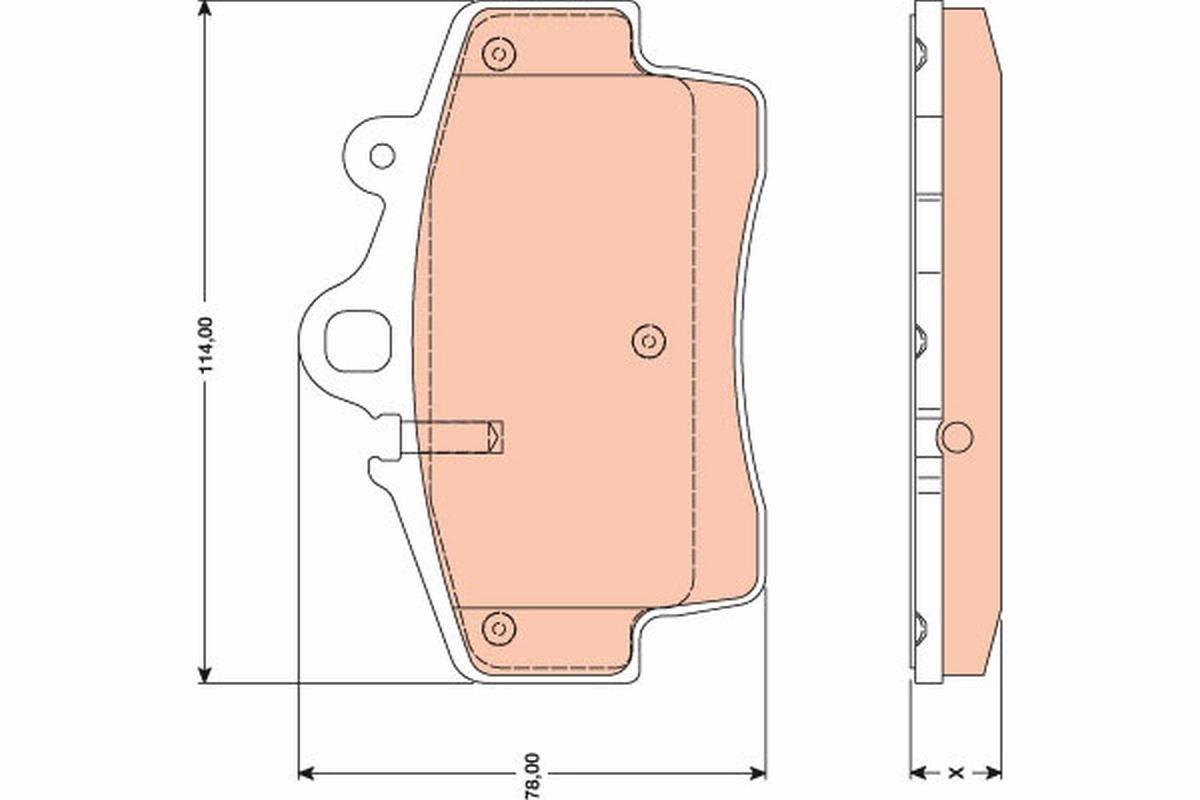 Тормозні колодки Massey Ferguson 51836021