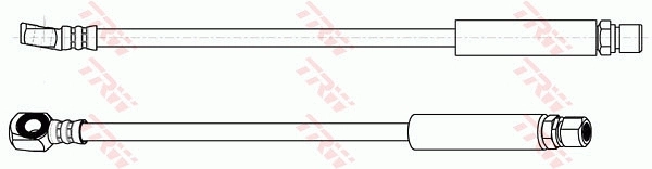 PHD348 TRW Гнучка гальмівна трубка передня