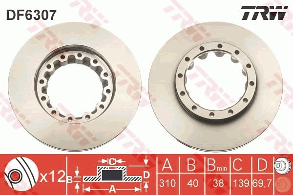 Купити MK584504 Mitsubishi Диск заднього гальма