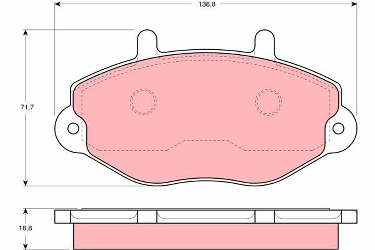 92VB2K021BC Ford Передні гальмівні колодки