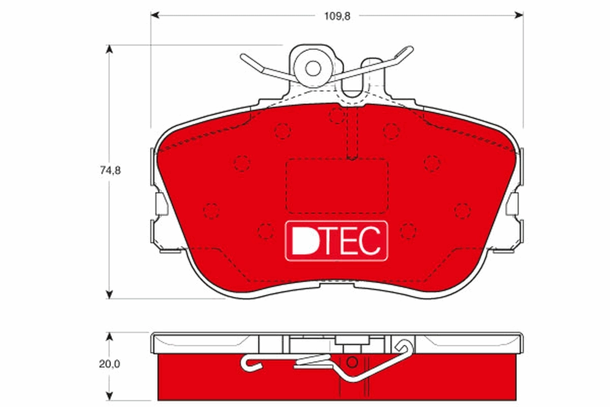 Купити D0645 PSP Колодки гальмівні передні, дискові
