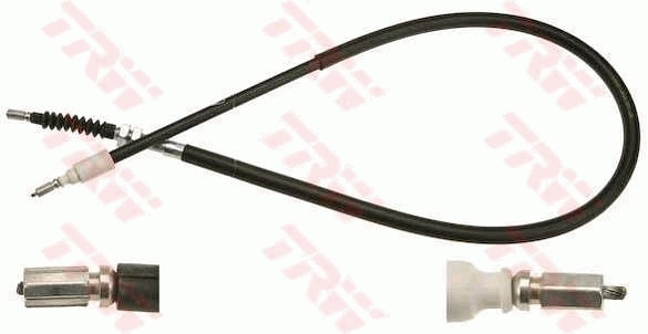 96026875 Peugeot/Citroen Трос ручника задній лівий