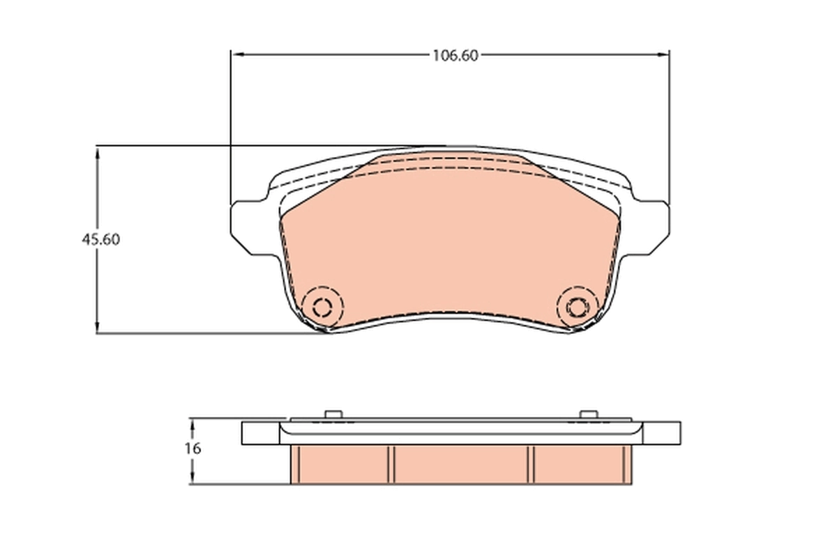  Задні гальмівні колодки Renault Scenic 