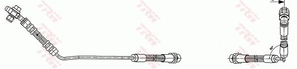 Шланг гальмівний задній, лівий K&K FT0039 ціна, від 21.66 USD