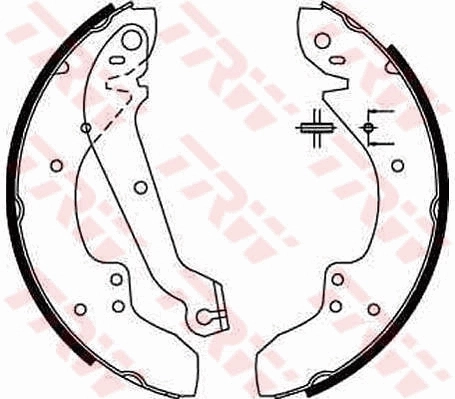 Купити 95661851 Peugeot/Citroen Колодки гальмові задні, барабанні