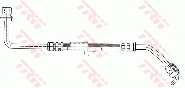 F0385 Ties Шланг гальмівний передній, правий