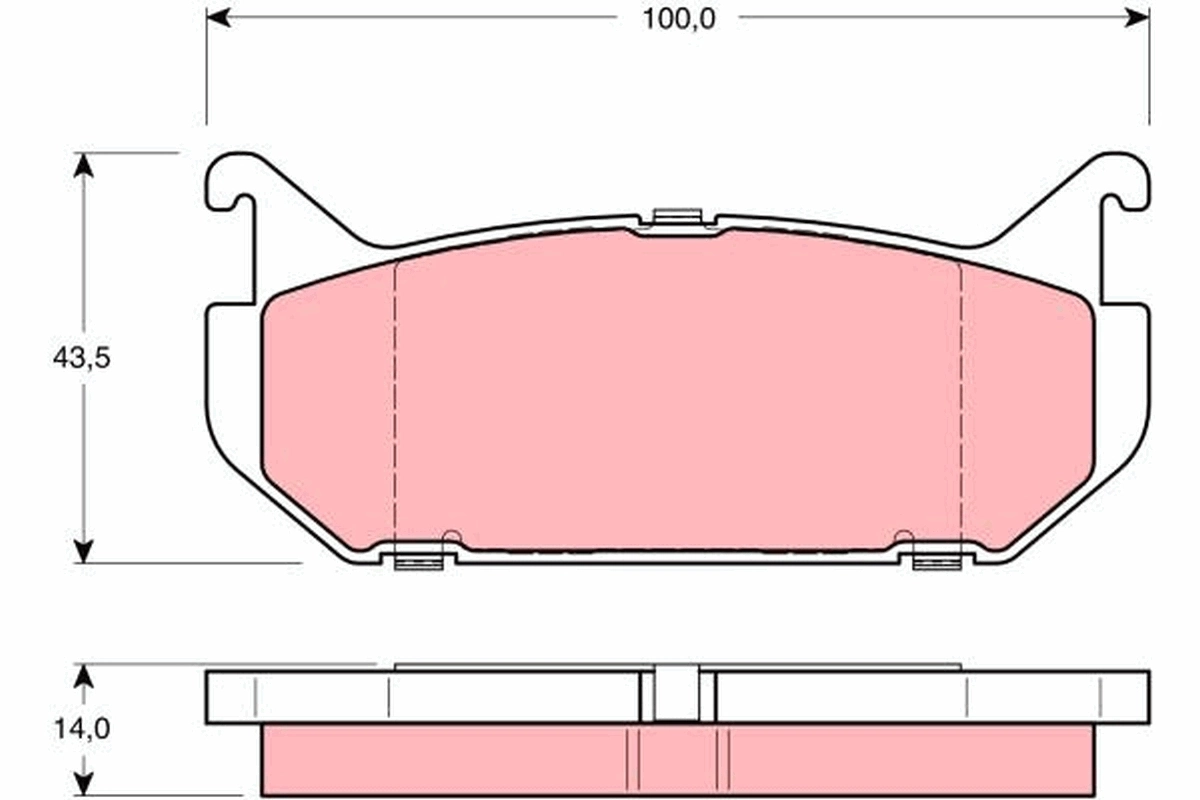 6656 Maxgear Колодки гальмівні задні, дискові