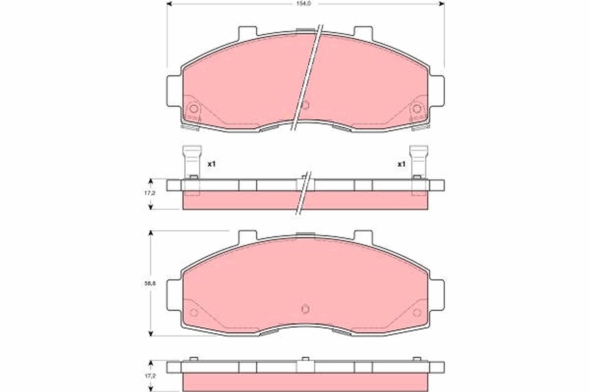 Гальмівні колодки AMP/Paradowscy BF0610 ціна, від 17.45 USD