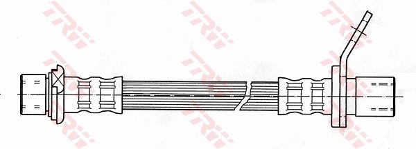 PHA393 TRW Шланг гальмівний передній, лівий