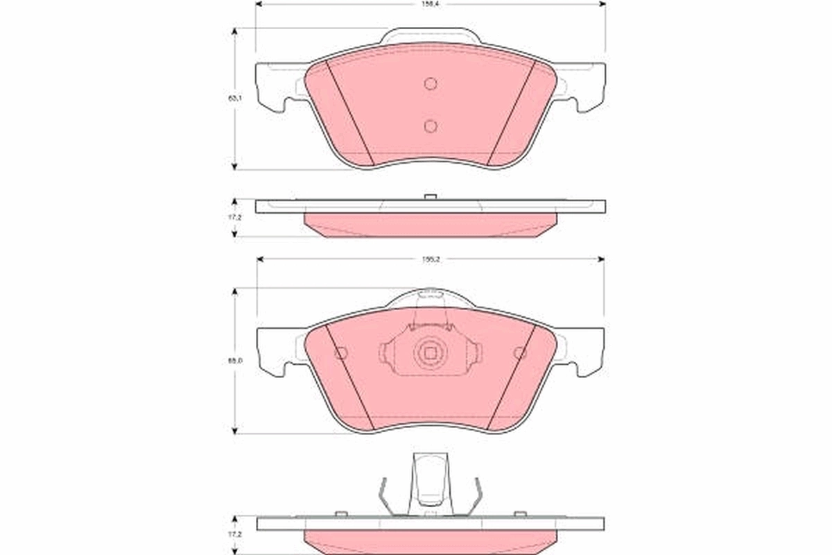 Гальмівні колодки Nissan Primera седан (P11) (1996 - 2002) ціна, від 19.84 USD
