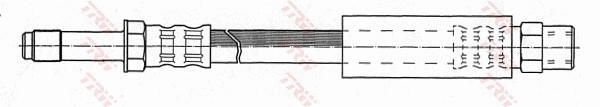 PHB348 TRW Шланг гальмівний задній