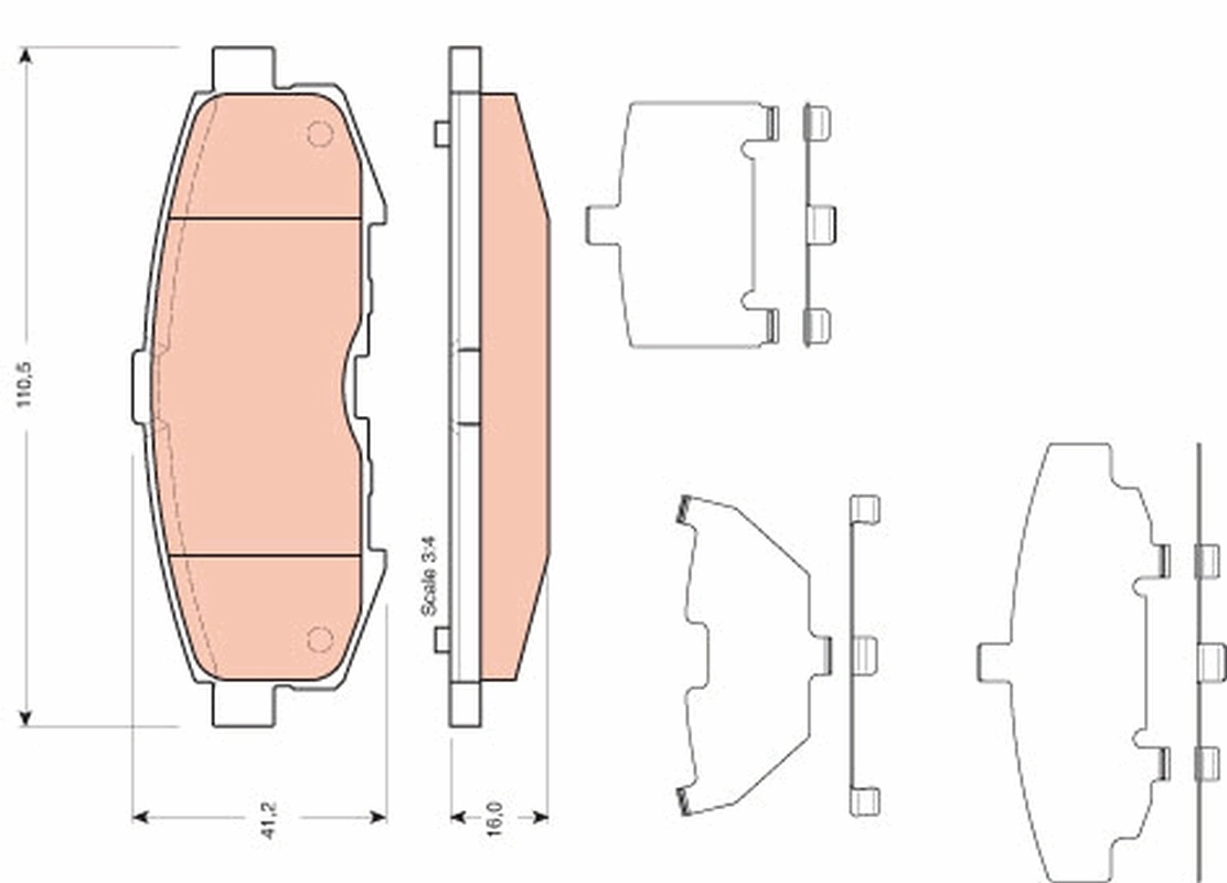 Купити LEY42643Z Mazda Задні колодки