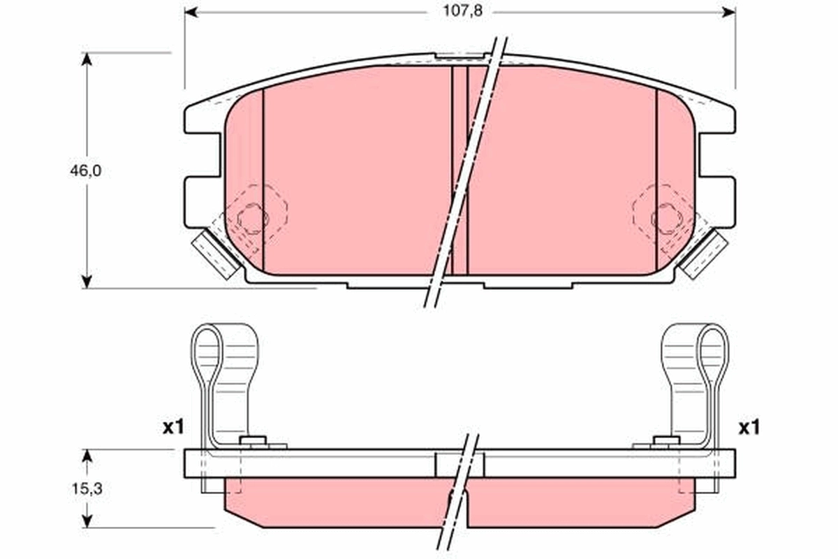Купити MP2348 Mintye Задні колодки