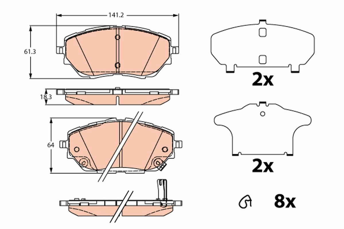 Гальмівні колодки Power Stop 162065 ціна, від 36.46 USD