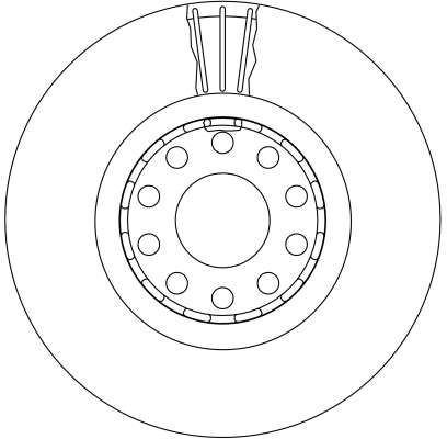 Диск переднього гальма TRW DF4125 ціна, від 58.62 USD