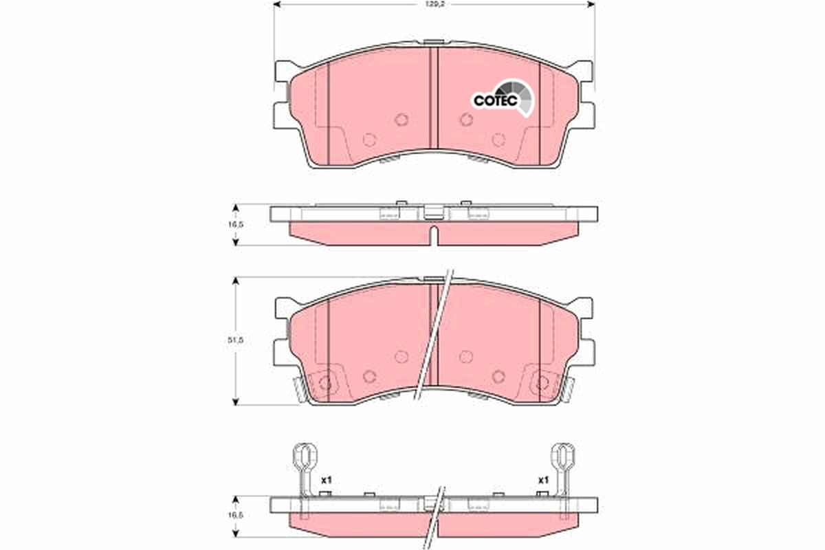 CK1303AUTOX Auto-x Передні гальмівні колодки
