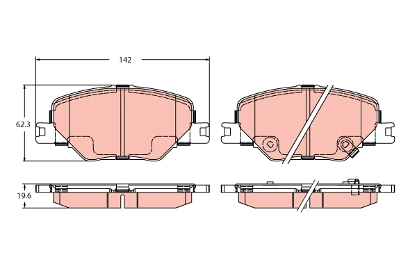 Гальмівні колодки Opel 84124408 ціна, від 56.08 USD